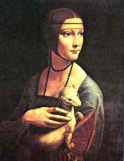 Дама с горностаем/ худ. Леонардо да Винчи
